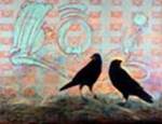 Description: Crowstories #20-66x76-Acrylic canvas $6,000a