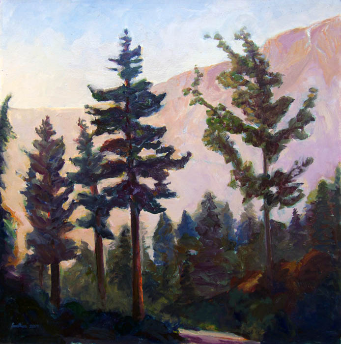 Old Tahoe Hwy #08 24x24 oil canvas2009